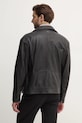 Odzież BOSS Orange ramoneska skórzana 50530258 czarny