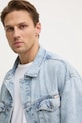 Džínová bunda Calvin Klein Jeans modrá J30J326556