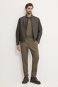 BOSS geaca de piele 50532475 maro SS25
