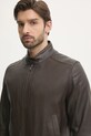 BOSS geaca de piele maro 50532475