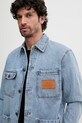 Хлопковая джинсовая куртка Armani Exchange голубой XM000382.AF13367