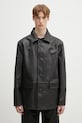 Кожаная куртка MM6 Maison Margiela кожа чёрный SH0AM0045