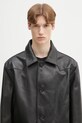 MM6 Maison Margiela geaca de piele negru SH0AM0045