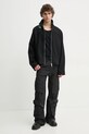 Vunena jakna Heliot Emil SS25.M.02.146.BLK01 crna SS25