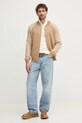 Hackett London cardigan HM703278 bej SS25