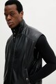 Versace Jeans Couture bezrękawnik skórzany czarny 78GAVP00.CPPS3