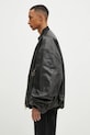 Clothing VETEMENTS jacket Oversized Leather Bomber UA66JA200B black