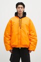 Oboustranná bomber bunda VETEMENTS Cargo Bomber UA66JA300E zelená SS25