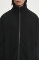Μπουφάν VETEMENTS Metal Sleeeves Fleece μαύρο UA66JA380B