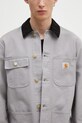Carhartt WIP jachetă tip cămașă din bumbac Michigan Coat gri I031519.2NZ02