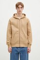 Carhartt WIP felpa Hooded Chase Jacket semplice beige I033664.2N1XX