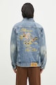 Billionaire Boys Club kurtka jeansowa Duck Embroidered Denim Jacket bez kaptura niebieski B24410