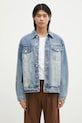 Odzież Billionaire Boys Club kurtka jeansowa Duck Embroidered Denim Jacket B24410 niebieski