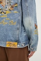 Billionaire Boys Club kurtka jeansowa Duck Embroidered Denim Jacket B24410 niebieski