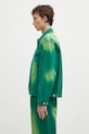 Billionaire Boys Club geacă din denim Garment Dyed Denim Jacket B24411 verde SS25