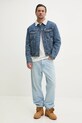 Βαμβακερό τζιν μπουφάν Guess Jeans M4BN44.D5EJ1 μπλε SS25