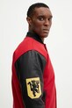 adidas Originals kurtka bomber z domieszką wełny Manchester United VRCT JF0366 czerwony