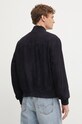 Îmbrăcăminte Calvin Klein jacheta bomber din piele intoarsa K10K114116 bleumarin