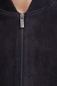 Calvin Klein jacheta bomber din piele intoarsa K10K114116 bleumarin