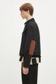 Andersson Bell geacă Cowboy Cotton Zip-Up awa680m negru SS25