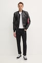 Alpha Industries kurtka bomber skórzana MA-1 Leather 156141 czarny SS25