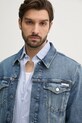 Džínová bunda Calvin Klein Jeans modrá J30J327588