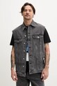 Îmbrăcăminte Karl Lagerfeld Jeans vestă de blugi A2M14017 gri