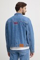 Odzież Red Bull Racing x Pepe Jeans kurtka jeansowa PRINTED RACE JACKET RM400019R17 niebieski