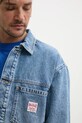 Džínová bunda Red Bull Racing x Pepe Jeans HOODED DENIM JACKET modrá RM400020R17