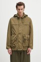 Куртка Barbour Barbour Modified Durham Showerproof Jacket з капюшоном зелений MSP0133