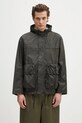 Barbour geacă Barbour Modified Durham Wax Jacket cu captuseala verde MWX2448