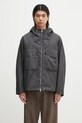 Barbour geacă Barbour Utility Sapper Wax Jacket cu captuseala gri MWX2445