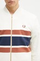 Pamučna dukserica Fred Perry bež J9047.760