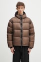 Пухова куртка MKI MIYUKI ZOKU Translucent Bubble Jacket з утепленням коричневий TRANSLUCENT.BUBBLE.BR