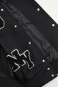 MKI MIYUKI ZOKU jacheta bomber din lana Patch Varsity PATCH.VARSITY.BLACK negru