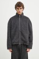 Куртка MKI MIYUKI ZOKU Faux Alpaca Track Jacket с подкладкой серый FAUX.ALPACA.TRACK.CH