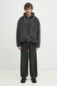 Куртка MKI MIYUKI ZOKU Faux Alpaca Track Jacket FAUX.ALPACA.TRACK.CH серый