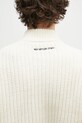 MKI MIYUKI ZOKU cardigan din amestec de lana Chuky Rib Knit Track Jacket bej CHUKY.RIB.KNIT.TRACK.J.