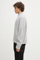 Jopica s primesjo volne MKI MIYUKI ZOKU Chuky Rib Knit Track Jacket CHUKY.RIB.KNIT.TRACK.GR siva SS25
