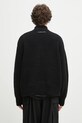 Îmbrăcăminte MKI MIYUKI ZOKU cardigan din amestec de lana Chuky Rib Knit Track Jacket CHUKY.RIB.KNIT.TRACK.BL negru