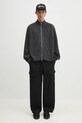 Кардиган з домішкою вовни MKI MIYUKI ZOKU Mohair Blend Knit Track Jacket MOHAIR.BLEND.KNIT.TRACK чорний