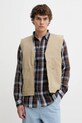 Dickies vestă din bumbac Duck Canvas Summer Vest Sw Desert Sand cu captuseala bej DK0A4YQKF021