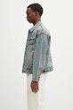 Bavlněná džínová bunda A Bathing Ape Distressed 13Oz Denim Trucker 1K80140308 modrá SS25