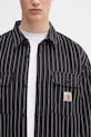Carhartt WIP giacca in cotone Hendry Shirt Jac nero I034827.2MB02