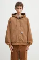 Хлопковая куртка Carhartt WIP OG Active Jacket с капюшоном коричневый I034311.HZ02