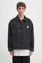 Carhartt WIP geaca jeans OG Double Front Jacket fara gluga negru I034866.8906