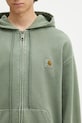 Carhartt WIP cotton sweatshirt Hooded Nelson Jacket green I033064.1YFGD