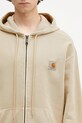 Carhartt WIP hanorac de bumbac Hooded Nelson Jacket bej I033064.2LPGD