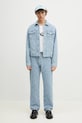 Kenzo kurtka jeansowa FF55DV3026J4.DB