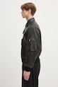 Kenzo leather jacket FF55LB1430AD.99 black SS25